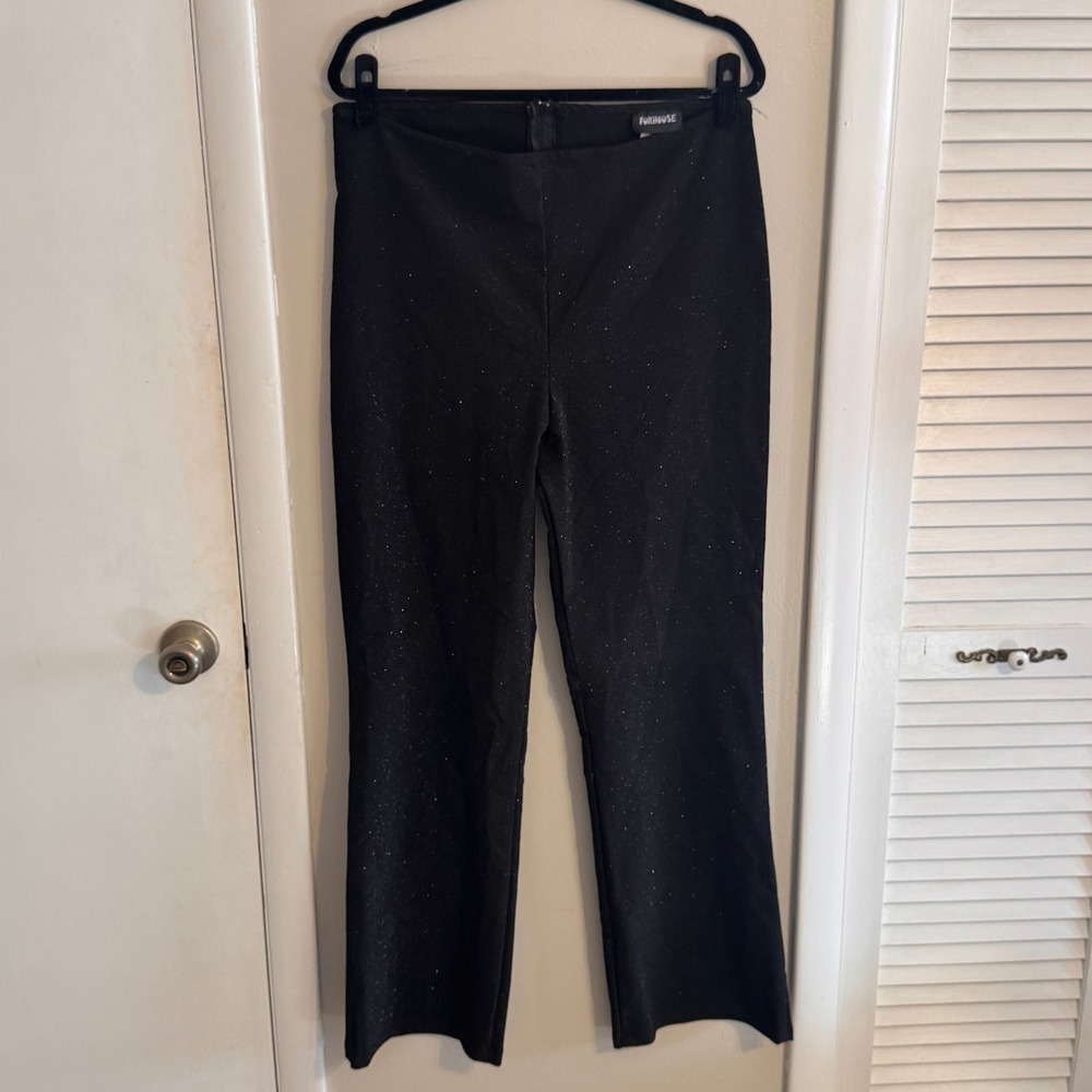 VTG Funhouse Plus Size Womens Glitter Flare‎ Pant SZ 2X